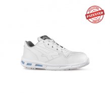 Upower Blink S ESD Calzado de Seguridad Bajos - Talla 47 - Ligeros, Puntal de Composite, Suela Antideslizante PU/PU, Proteccion S3S CI FO SR - Color Blanco