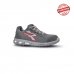 Upower Frequency S ESD Calzado de Seguridad - Talla 47 - Puntera AirToe Composite, Antipinchazos, Airnet Ultra Transpirable, Suela Infinergy, Proteccion S1PS FO SR - Color Gris/Rojo