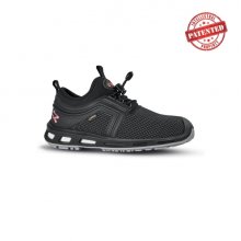 Upower Rocket S Calzado de Seguridad - Talla 36 - Puntera AirToe Aluminium, Antipinchazos, Alta Resistencia a la Abrasion, Alta Transpirabilidad, Proteccion S7S CI FO SR - Color Negro