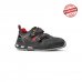 Upower Cody S ESD Calzado de Seguridad Bajos - Talla 41 - Cuero Nubuck, Hidrofugos, Antiarrugas, Antideslizantes, Suela PU/PU, Proteccion S1PS FO SR - Color Negro y Rojo