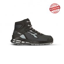 Upower Fantom S ESD Calzado de Seguridad Innovador - Talla 42 - Puntera de Refuerzo, Sistema Antideslizante, Plantilla Anatomica Antibacteriana, Tecnologia Infinergy, Proteccion Contra el Frio - Color Gris Oscuro