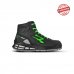 Upower Kent S ESD Calzado de Trabajo de Seguridad - Talla 35 - Microfibra Hidrofuga, Puntera Reforzada, Forro de Piel de Becerro, Retorno de Energia, Antiperforacion, Proteccion S3S CI FO SR - Color Negro/Verde