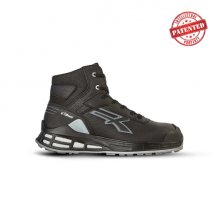 Upower Caleb S ESD Calzado de Seguridad - Talla 37 - Empeine de Microfibra Hidrofuga, Puntera AirToe Aluminium, Sistema Antiperforacion, Plantilla Anatomica Transpirable, Rendimiento Energetico Infinergy - Color Negro