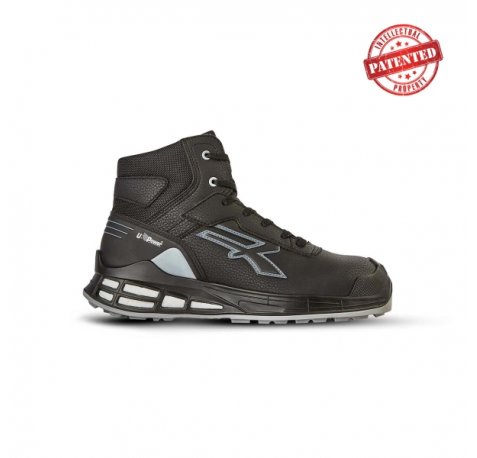 Upower Caleb S ESD Calzado de Seguridad - Talla 46 - Empeine de Microfibra Hidrofuga, Puntera AirToe Aluminium, Sistema Antiperforacion, Plantilla Anatomica Transpirable, Rendimiento Energetico Infinergy - Color Negro