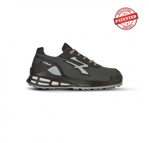 Upower Kaleo S ESD Calzado de Trabajo de Seguridad - Talla 45 - Antideslizante, Proteccion CI, Puntera AirToe Aluminium, Sistema Antiperforacion - Color Gris Oscuro