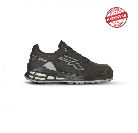 Upower Zak S ESD Calzado de Trabajo de Seguridad - Talla 38 - Microfibra Hidrofuga, Puntera AirToe Aluminium, Sistema Antiperforacion, Plantilla Antibacteriana, Tecnologia Infinergy - Color Negro