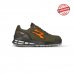 Upower Xeno S ESD Calzado de Trabajo con DiseÃ±o Innovador - Talla 48 - Seguridad Maxima, Empella Hidrofuga, Plantilla Anatomica, Retorno de Energia, Puntera Ligera, Proteccion Contra Frio - Color Verde Oliva/Naranja