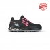 Upower Sylvie S ESD Calzado de Seguridad Femenino - Talla 40 - Microfibra Hidrofuga, Puntera Airtoe Aluminium, Entresuela Infinergy, Suela Antideslizante, Proteccion S3S CI FO SR - Color Negro/Rosa