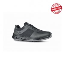 Upower Foreman O ESD Calzado de Seguridad Bajos - Talla 38 - Nylon Transpirable, Capa Protectora, Hidrofugos, Suela PU/PU, Proteccion 01 FO SR, Ligeros y Comodos - Color Gris Oscuro