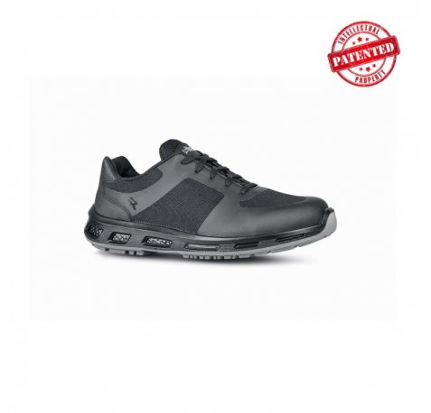 Upower Foreman O ESD Calzado de Seguridad Bajos - Talla 44 - Ligeros y Comodos, Nylon Transpirable, Capa Protectora, Hidrofugos, Suela de Poliuretano, Proteccion 01 FO SR - Color Gris Oscuro