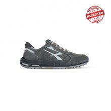 Upower Rigel Plus S ESD Calzado de Seguridad Bajos - Talla 39 - Gamuza Perforada, Puntera de Aluminio, Suela Antideslizante, Inserto Anti-Fatiga, Proteccion S1PS FO SR - Color Gris Oscuro