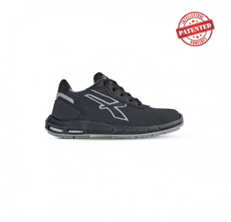 Upower Scudo Plus S ESD Calzado de Seguridad - Talla 45 - Puntera AirToe Aluminium, Antipinchazos, Alta Resistencia a la Abrasion, Suela PU/PU High Rebound, Proteccion S3S CI FO SR - Color Gris Oscuro
