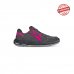 Upower Electra Plus S ESD Calzado de Seguridad Bajos - Talla 41 - Gamuza Perforada, Puntera de Aluminio, Antideslizantes, Antiarrugas, Suela PU/PU High Rebound, Proteccion S1PS FO SR - Color Gris/Fucsia