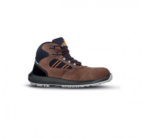 Upower Bonde S Calzado de Seguridad Botines - Talla 43 - Ligeros, Parte Superior Airnet Gamuza, Hidrofugos, Puntal AirToe Composite, Antiperforacion, Antideslizante, Proteccion S3S FO SR - Color Marron