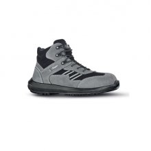 Upower Florida S Calzado de Seguridad Botines - Talla 36 - Empeine en Gamuza, Textile Ultrarrespirable, Puntal AirToe Composite, Antiperforacion, Antideslizante, Suela PU/PU, Proteccion S1PS FO SR - Color Gris