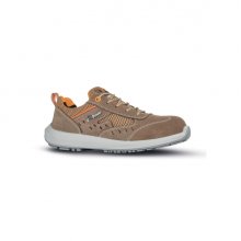 Upower Aria O Calzado de Seguridad Ligeros - Talla 41 - Airnet Gamuza, AirToe Composite, Antiperforacion, Antideslizante, Proteccion S1 FO SR - Color Beige