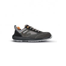 Upower Brezza S Calzado de Seguridad Ligeros - Talla 38 - Ventilacion Airnet, Puntal AirToe Composite, Antiperforacion, Suela Antideslizante, Proteccion S1PS FO SR - Color Gris