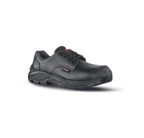 Upower Lynx S Calzado de Seguridad - Talla 37 - Empeine Piel Flor, Puntera Composite, Hidrofugos, Antideslizantes, Antiperforacion, Proteccion S3S FO SR - Color Negro