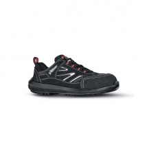 Upower Dardo S Calzado de Seguridad Bajos - Talla 44 - Ligereza y Confort, Puntera AirToe Composite, Antiperforacion, Antideslizante, Suela PU/PU, Proteccion S1PS FO SR - Color Negro