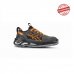 Upower Ryder S ESD Calzado de Seguridad Bajos - Talla 46 - Parte Superior de Nailon Ultraflexible y Gamuza Suave, Puntera de Aluminio, Suela Antideslizante, Proteccion S1PS FO SR - Color Gris/Naranja