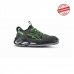 Upower Negan S ESD Calzado de Seguridad Bajos - Talla 42 - Nailon Ultraflexible, Gamuza Suave, Collarin Lycra, Puntera Aluminio, Suela Antideslizante, Proteccion S1PS FO SR - Color Gris/Verde