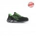 Upower Milo S ESD Calzado de Seguridad Bajos - Talla 45 - Puntera de Aluminio, Hidrorepelentes, Transpirables, Antideslizantes, Escudo Anti-Impactos, Proteccion S3S CI FO SR - Color Negro/Verde
