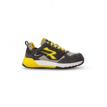 U-Power Stark ESD Calzado de Seguridad Ligero - Talla 38 - Microfibra Efecto Nobuk, Puntera AirToe de Aluminio, AntiperforaciÃ³n Textil, Suela Antideslizante, Plantilla WOW2 Antifatiga, ProtecciÃ³n S3S FO SR ESD - Color Negro/Amarillo
