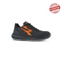 Upower Taurus S ESD Calzado de Seguridad - Talla 44 - Puntera AirToe Aluminium, Antipinchazos, Resistente a la Abrasion, Alta Transpirabilidad, Proteccion S3S CI FO SR - Color Gris Oscuro/Naranja