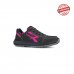 Upower Electra S ESD Calzado de Seguridad Bajos - Talla 41 - Gamuza Perforada, Puntera de Aluminio, Antideslizante, Suela PU/PU High Rebound, Proteccion S1PS FO SR - Color Gris/Fucsia