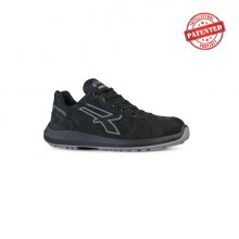 Upower Shedir S ESD Calzado de Seguridad Altos - Talla 42 - Cuero Nubuck Resistente, Puntera de Aluminio, Hidrofugos, Antiarrugas, Antideslizantes, Suela PU/PU High Rebound, Proteccion S3S CI FO SR - Color Negro