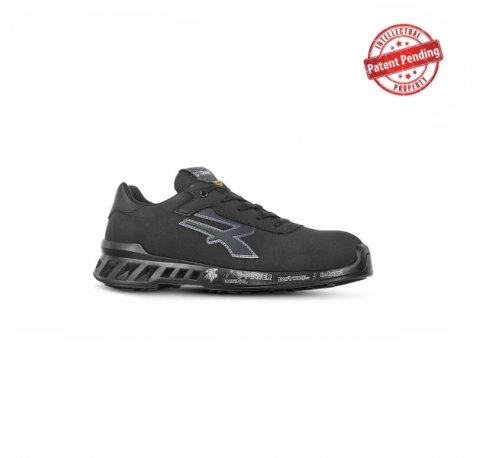 Upower Ben S ESD Calzado de Seguridad Resistentes al Agua - Talla 35 - Puntera AirToe Aluminium, Suela Antideslizante y Antiabrasion, Sistema Antiperforacion, Proteccion Contra el Frio - Color Gris Oscuro