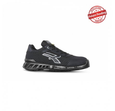 Upower Logan S ESD Calzado de Seguridad Bajos - Talla 43 - Proteccion S3S CI FO SR, Sistema Anti-Perforacion, Suela Antideslizante, Resistente al Aceite, Transpirables, Ultraligeros - Color Negro