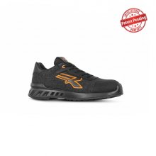 Upower Bradley S ESD Zapato de Seguridad Ligero - Talla 38 - Nylon Transpirable, Puntera Antiabrasion, Suela Antideslizante, Proteccion Anti-perforacion, Antiestatica, Clase S1PS FO SR - Color Negro/Naranja