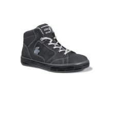 Upower Lion S Calzado de Seguridad Altos - Talla 44 - Cuero Nubuck Natural Hidrofugo, Puntal de Aluminio Antipinchazos, Suelas Antideslizantes, Proteccion S3S FO SR - Color Gris Oscuro