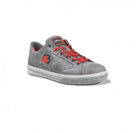 Upower Forest S Calzado de Seguridad Bajos - Talla 39 - Empeine en Piel Engrasada, Hidrofugos, Puntal de Aluminio, Suelas Antideslizantes, Proteccion S3S FO SR - Color Gris
