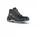 Upower Pitucon L Botines de Seguridad - Talla 45 - Empeine Piel Hidrofugo, Puntal Composite, Lamina Acero Ergonomica, Suela Antideslizante PU/PU, Proteccion S3 FO SR - Color Negro