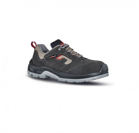 Upower Control L Botines de Seguridad - Talla 41 - Empeine en Gamuza Suave, Inserciones Textiles Transpirables, Puntal Composite, Antiperforacion, Antideslizante, Proteccion S1P FO SR - Color Negro