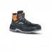 Upower Ascend S Botines de Seguridad - Talla 43 - Empeine en Piel Hidrofugo, Puntal Composite, Antiperforacion, Antideslizante, Suela Doble Densidad, Proteccion S3S FO SR - Color Negro/Naranja