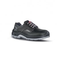 Upower Elite S Calzado de Seguridad - Talla 36 - Empeine Piel Flor, Hidrofugos, Puntal Composite, Antiperforacion, Suela Antideslizante, Proteccion S3S FO SR - Color Negro