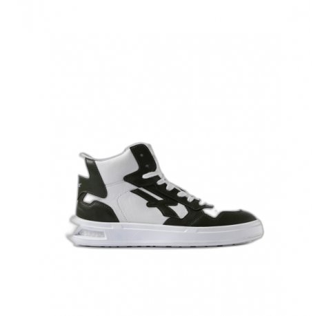 Upower Exa Calzado de Seguridad Alto - Talla 47 - Proteccion OB SR, DiseÃ±o Ergonomico, Suela Antideslizante - Color Blanco/Verde Oscuro