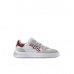 Upower Venom Calzado de Seguridad Bajo - Talla 45 - Proteccion OB SR, Peso Neto Ligero - Color Blanco/Gris/Rojo