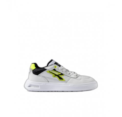 Upower Harlow Calzado de Seguridad Bajo - Talla 42 - Proteccion OB SR, Peso Ligero - Color Blanco/Amarillo