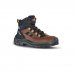 Upower Jazz S Calzado de Seguridad Botines - Talla 43 - Piel Pull-Up Engrasado, Hidrofugos, Puntal Composite, Antiperforacion, Antideslizante, Suela Doble Capa PU, Proteccion S3S FO SR - Color Marron