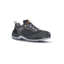Upower Twister S Calzado de Seguridad - Talla 45 - Empeine Gamuza y Malla Transpirable, Puntal Compuesto, Antiperforacion, Antideslizante, Suela Doble Densidad, Proteccion S1PS FO SR - Color Gris Oscuro