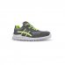 Upower Nico S Calzado de Seguridad Bajos - Talla 39 - Empeine de Gamuza, MESH Ultra-Transpirable, Puntal de Aluminio, Anti-Pinchazos, Antideslizante, Suela PU/PUTR, Proteccion S1PS FO SR - Color Gris/Verde