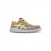 Upower Michael S Calzado de Seguridad Bajos - Talla 45 - Empeine de Gamuza con Ventilacion, Puntal de Aluminio, Anti-Pinchazos, Suela Antideslizante, Proteccion S1PS FO SR - Color Beige/Amarillo