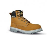 Upower Taxi L Botines de Seguridad - Talla 46 - Empeine Nubuck Hidrofugo, Puntal Composite, Antiperforacion Acero Inoxidable, Suela Antideslizante, Proteccion S3 FO SR - Color Beige