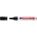 Edding Nº1 Rotulador Permanente - Punta Biselada - Trazo entre 1 y 5 mm. - Recargable - Secado Instantaneo - Color Negro (10 uds)