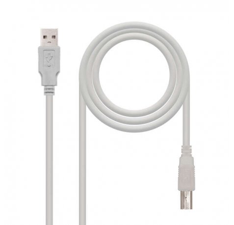 Nanocable Cable de Impresora USB-A 2.0 Macho a USB-B Macho 3m