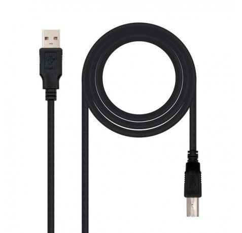 Nanocable Cable de Impresora USB-A 2.0 Macho a USB-B Macho 4.50m